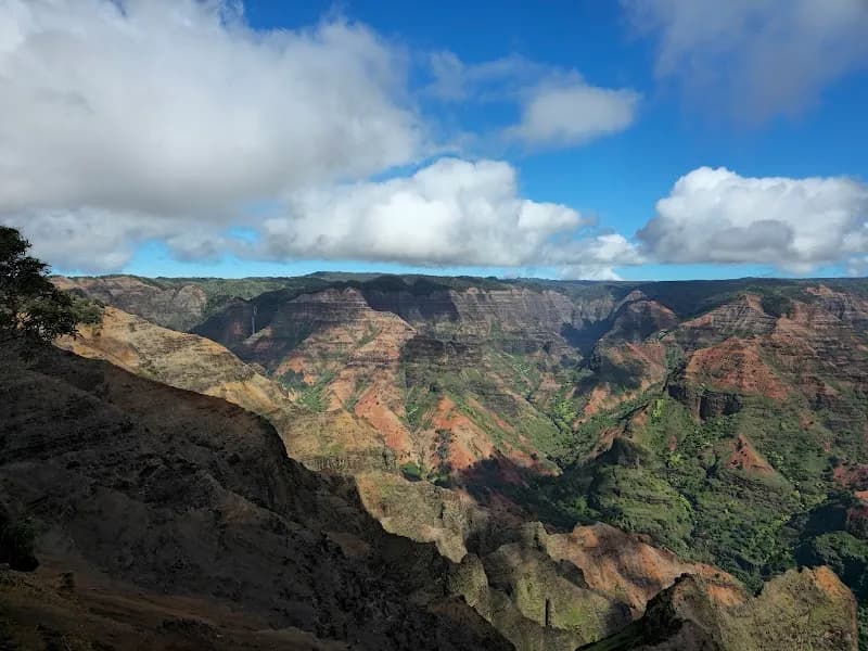 Waimea Canyon Lookout landmark in Kauai, HI