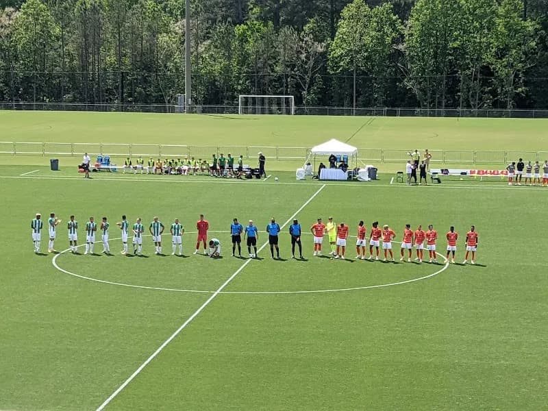 View of WakeMed Soccer Park in Cary, NC
