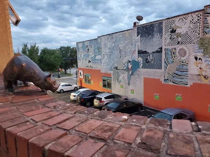 View of Wall Street in Asheville, NC