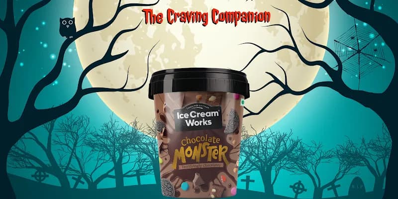 View of Wamoic Ice Cream Parlor in Dadar, MH