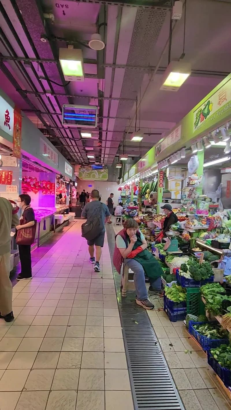 View of Wan Chai Market in Wan Chai, HK