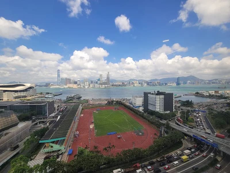 View of Wan Chai Sports Ground in Wan Chai, HK