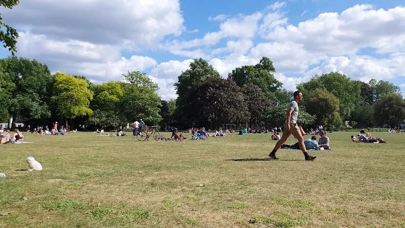 View of Wandsworth Park in Merton, London