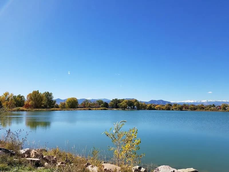 View of Waneka Lake Park in Lafayette, CO