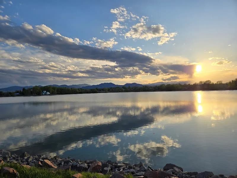 View of Waneka Lake Park in Lafayette, CO