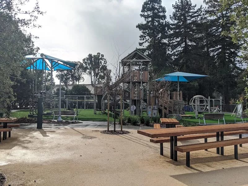 View of Washington Park in Burlingame, CA