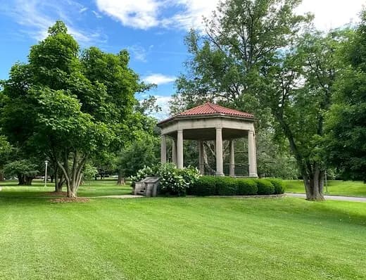 View of Washington Park in Springfield, IL