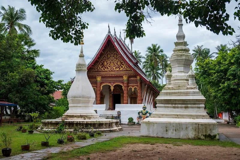 View of Wat Aham in Luang Prabang, LP