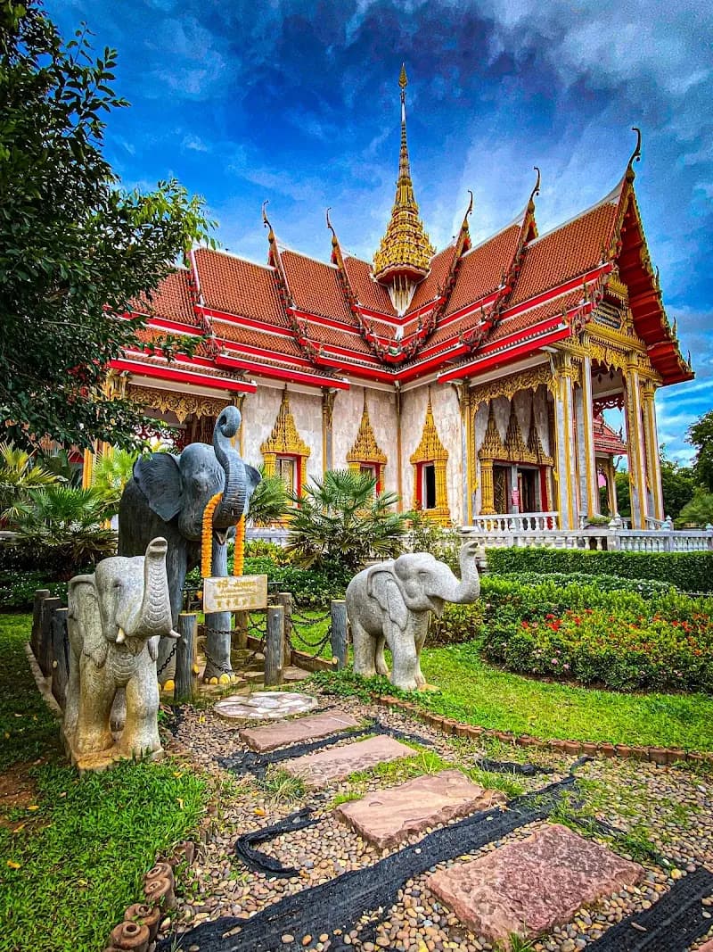Wat Chalong buddhist temple in Chalong, Phuket