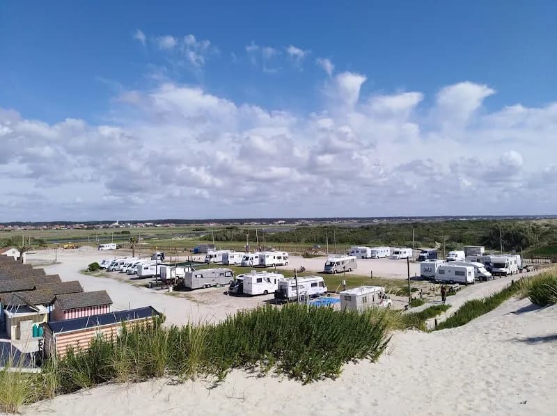 View of Water Park Splash Wave in Espinho, Porto