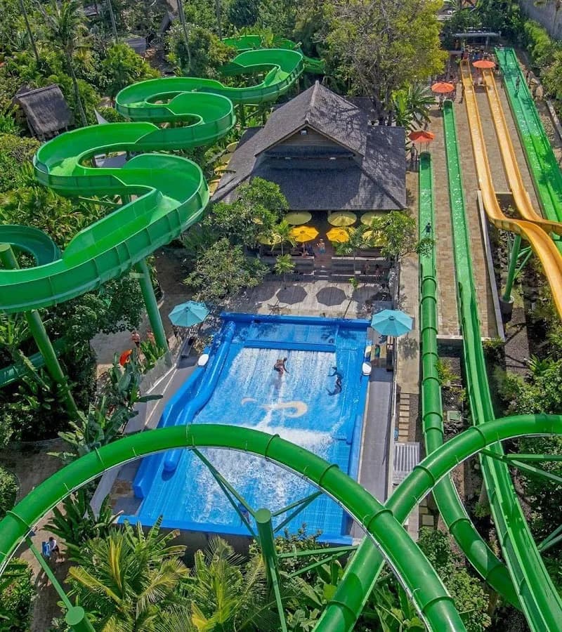 View of Waterbom Bali in Seminyak, Bali
