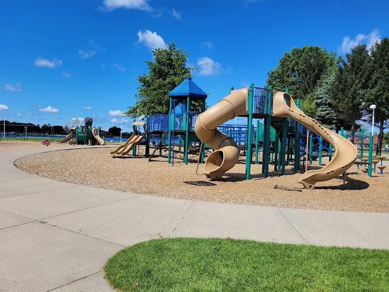 View of Waterfront Park in Ludington, MI