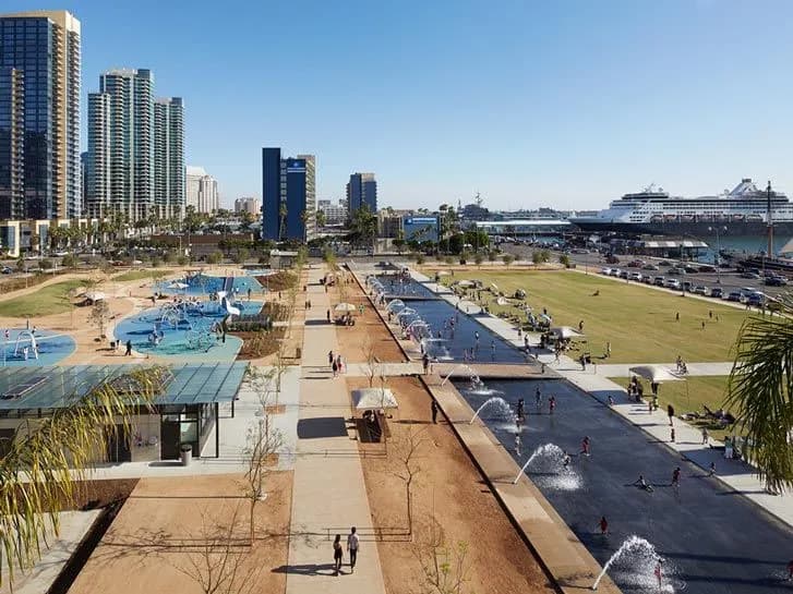Waterfront Park park in San Diego, CA
