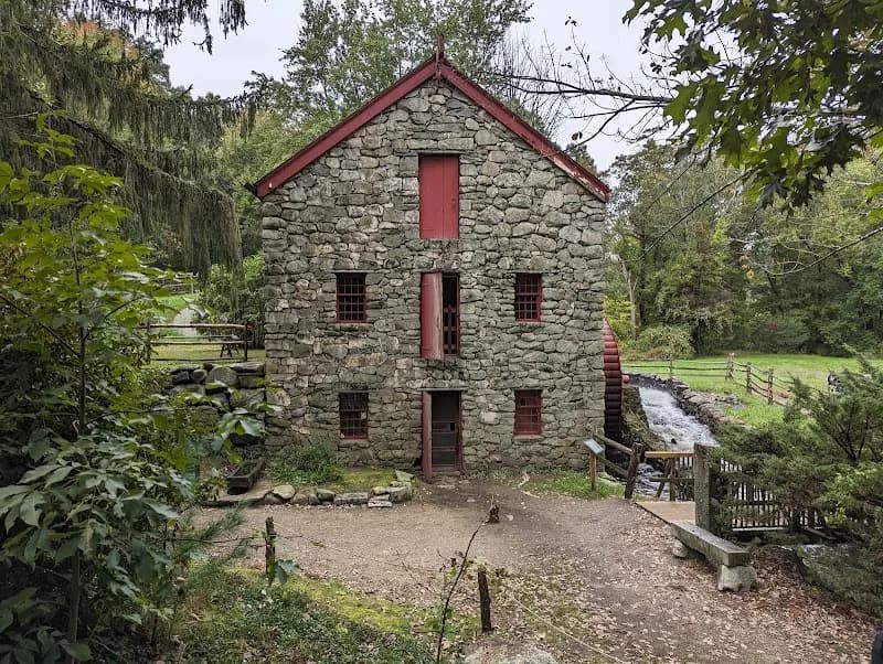 View of Wayside Inn Grist Mill in Wellesley, MA