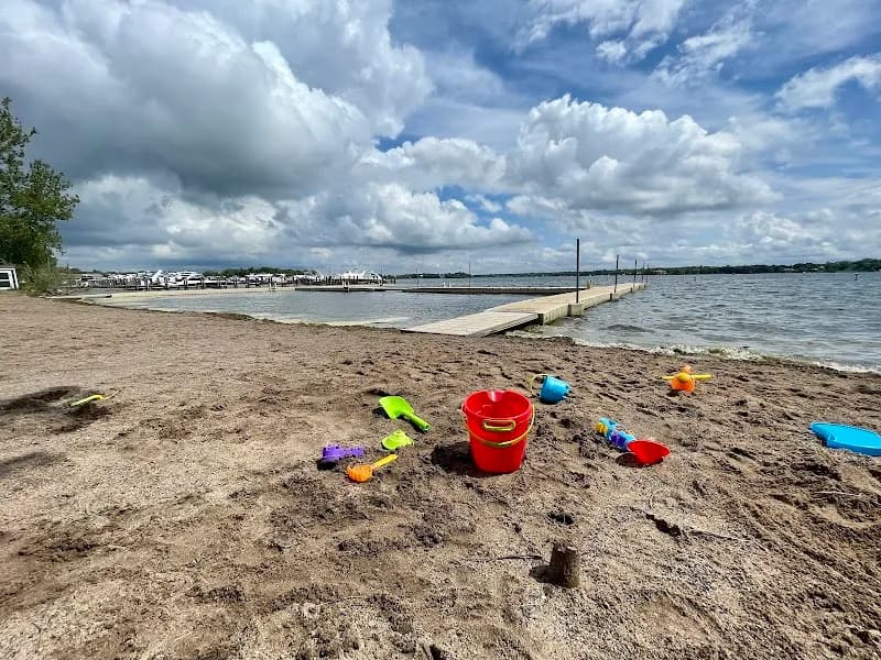 View of Wayzata Beach in Wayzata, MN