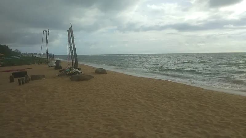 View of Wellawatte Beach in Wellawatta, WP