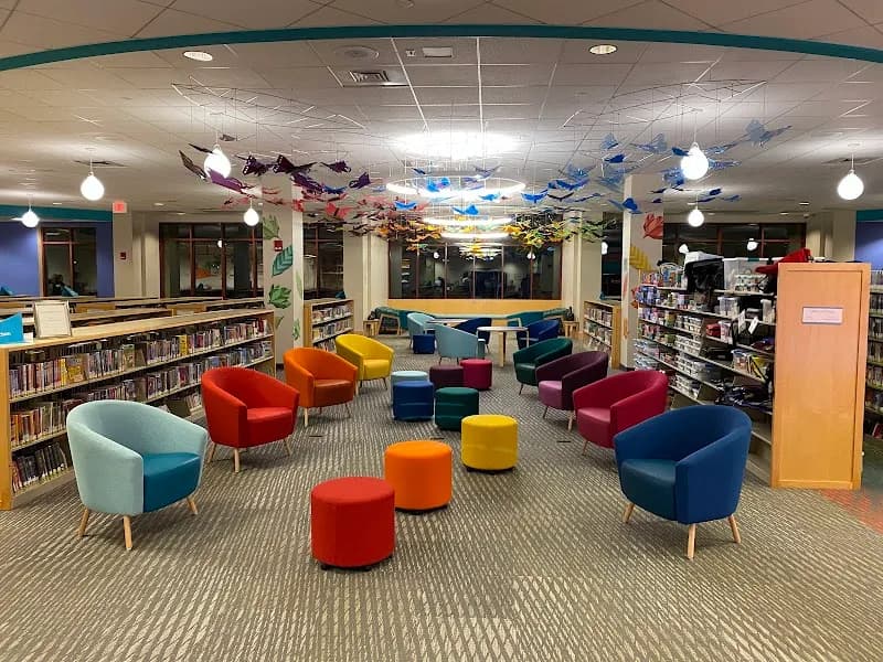 View of Wellesley Free Library -- Main Branch in Wellesley, MA