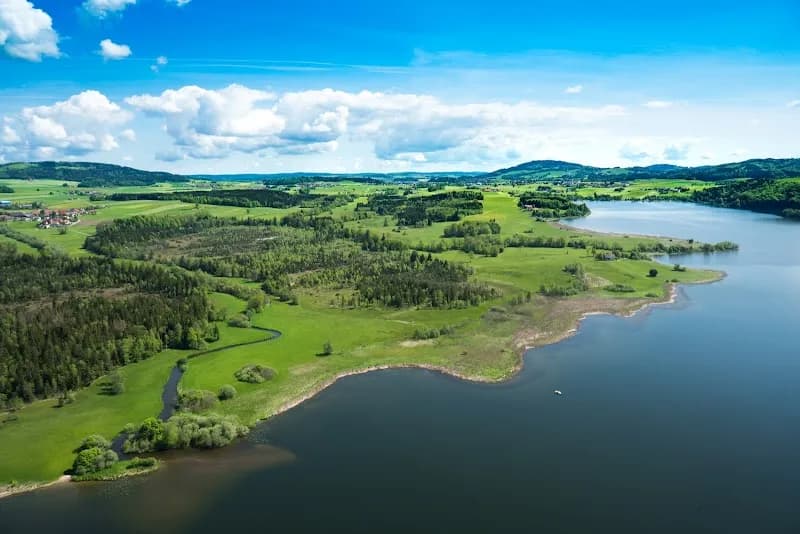 Wenger Moor parking lot in Henndorf am Wallersee, Salzburg