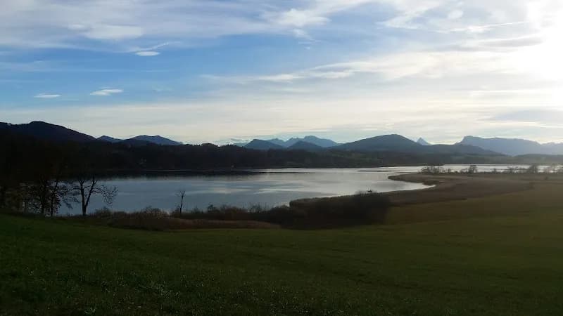 View of Wenger Moor in Henndorf am Wallersee, Salzburg