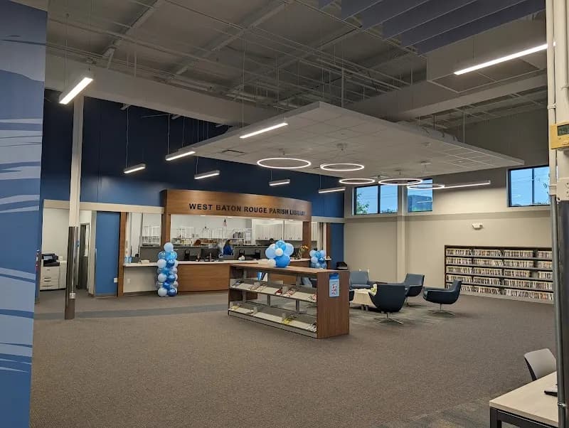 View of West Baton Rouge Parish Library South Branch in Addis, LA