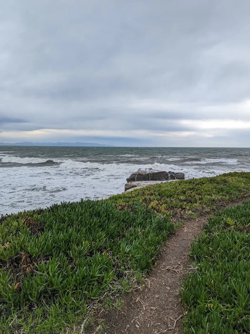 View of West Cliff Drive in Santa Cruz, CA