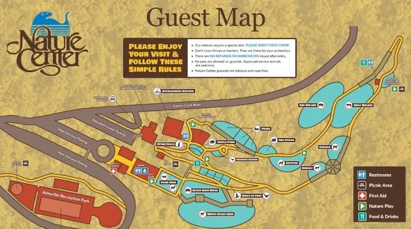 Western North Carolina Nature Center zoo in Asheville, NC