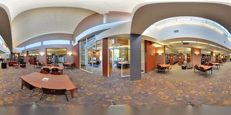 View of Westerville Public Library in Westerville, OH