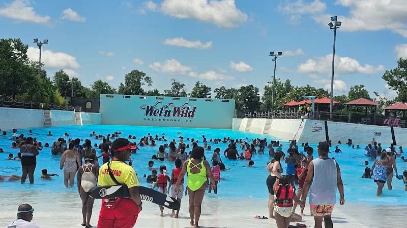 View of Wet 'n Wild Emerald Pointe Water Park in Greensboro, NC