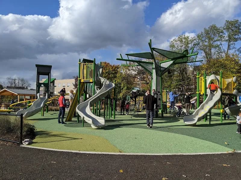 View of Wightman Playground at Wightman Park in Squirrel Hill, PA