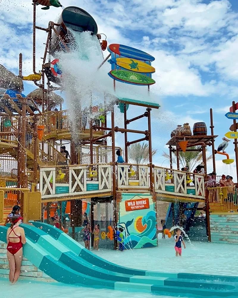 View of Wild Rivers Waterpark in Glendora, CA