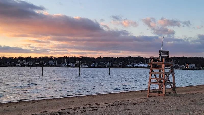 View of Williams Beach Park in Mystic, CT