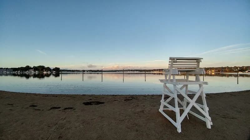 View of Williams Beach Park in Mystic, CT