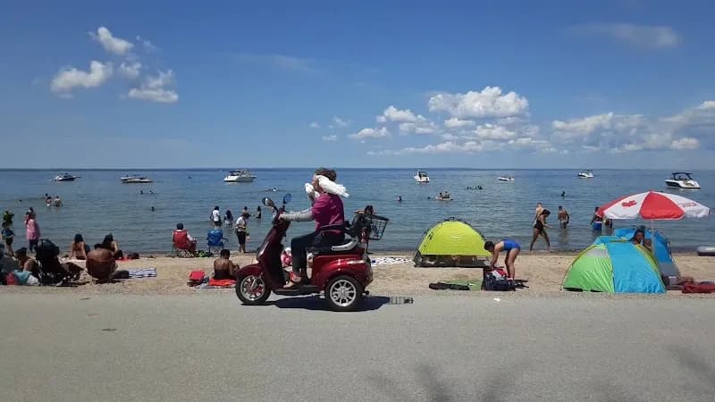 View of Willow Beach Conservation Area in Georgina, ON