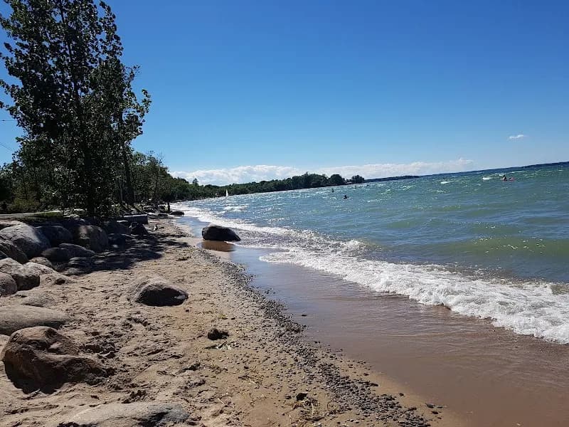 View of Willow Beach Park in Georgina, ON