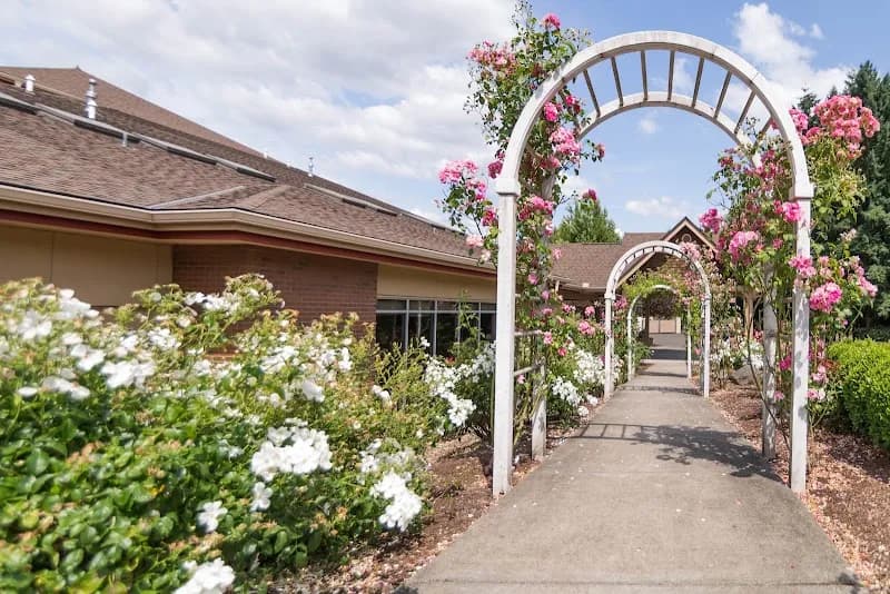 View of Wilsonville Public Library in Wilsonville, OR