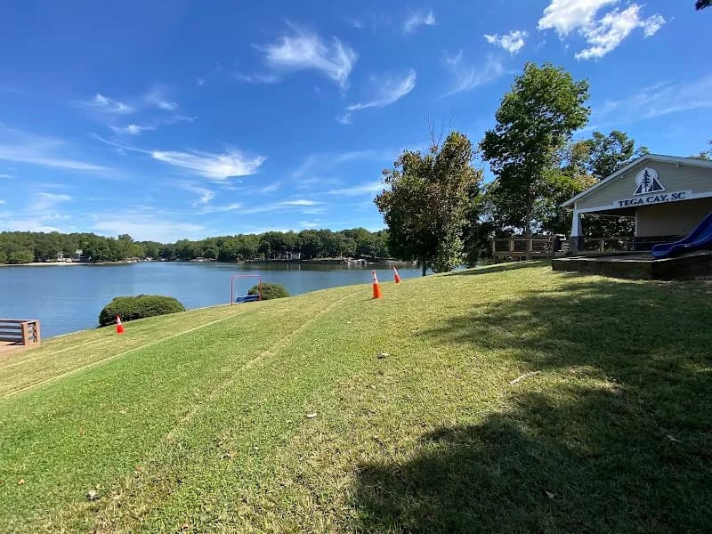 View of Windjammer Park in Tega Cay, SC