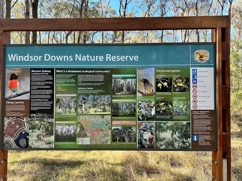 View of Windsor Downs Nature Reserve in Windsor, NSW
