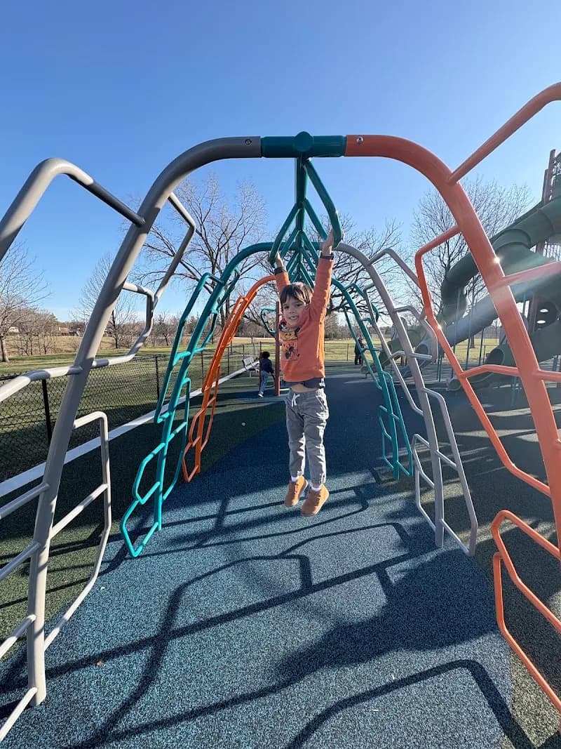 View of Wirth Park Playground in Brookfield, WI
