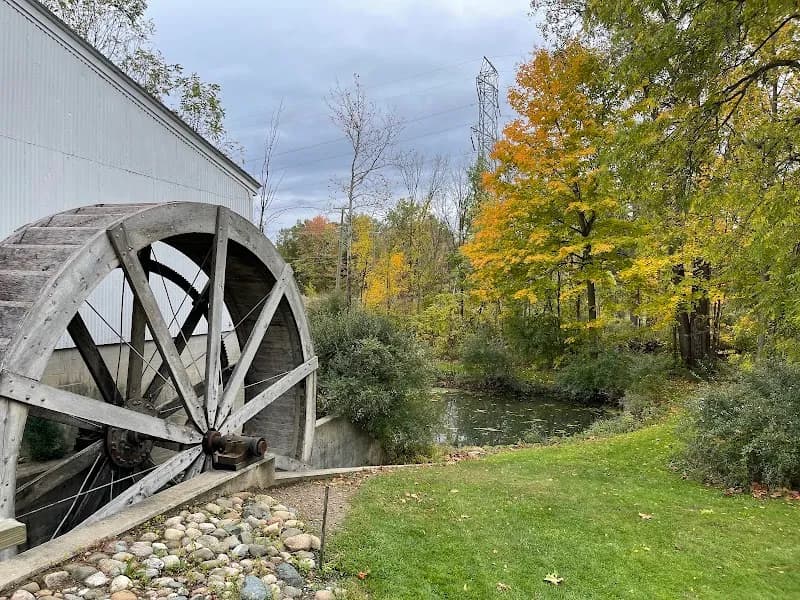 View of Wolcott Mill Metropark Historic Center in New Baltimore, MI
