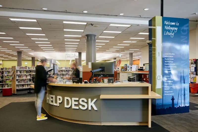 View of Wollongong Library in Wollongong, NSW