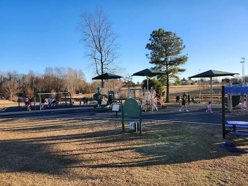 View of Womble Park Athletic Fields in Holly Springs, NC