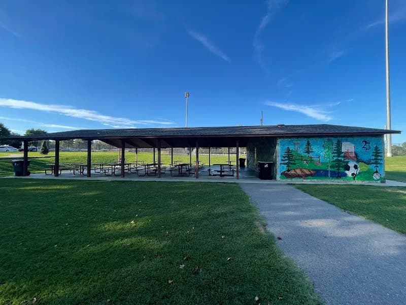 View of Womble Park Athletic Fields in Holly Springs, NC