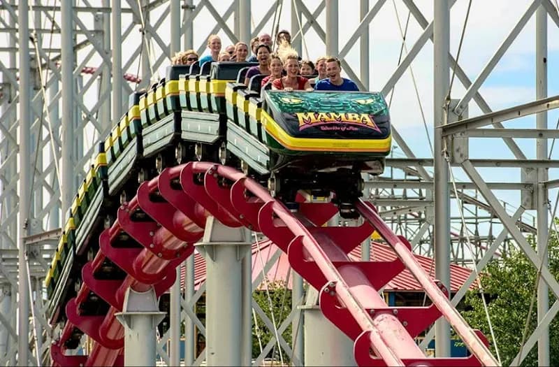 View of Worlds of Fun in Kansas City, MO