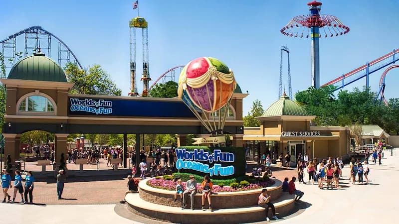 View of Worlds of Fun in Kansas City, MO