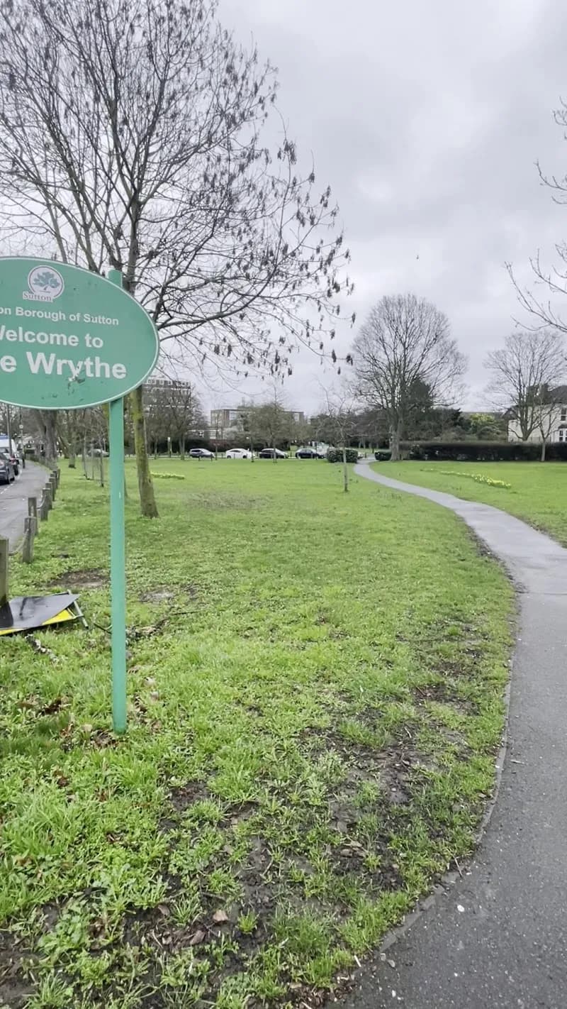 View of Wrythe Recreation Ground in Sutton, London