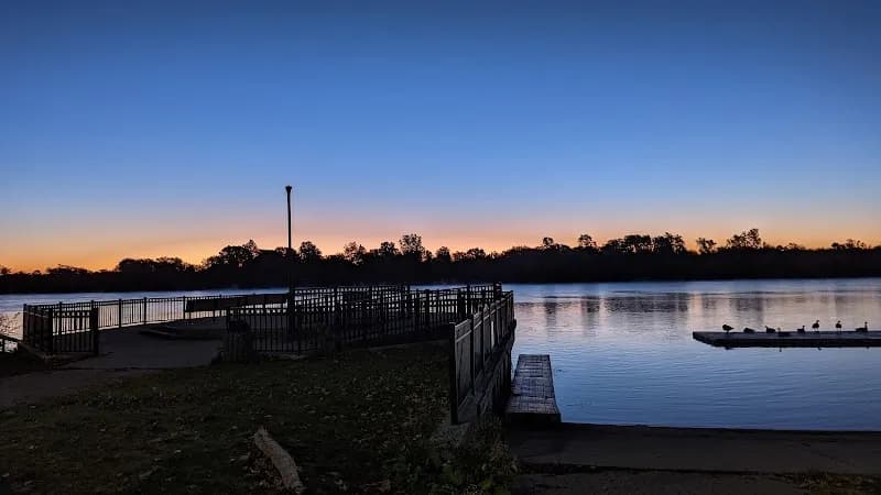 View of Wyandotte Boat Club in Wyandotte, MI