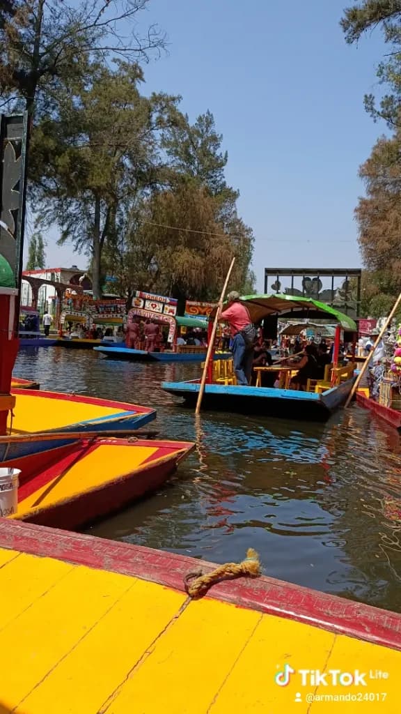 View of Xochimilco Embarcadero nativitas in Xochimilco, CDMX
