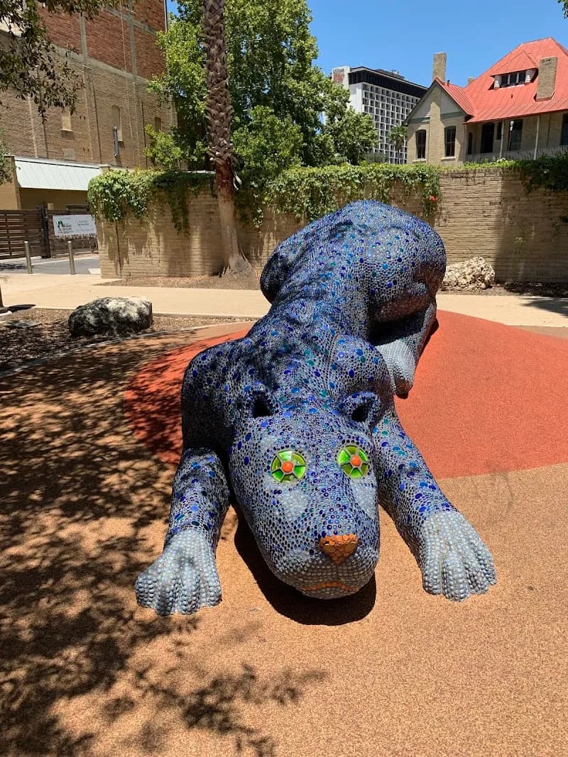 View of Yanaguana Garden at Hemisfair in San Antonio, TX