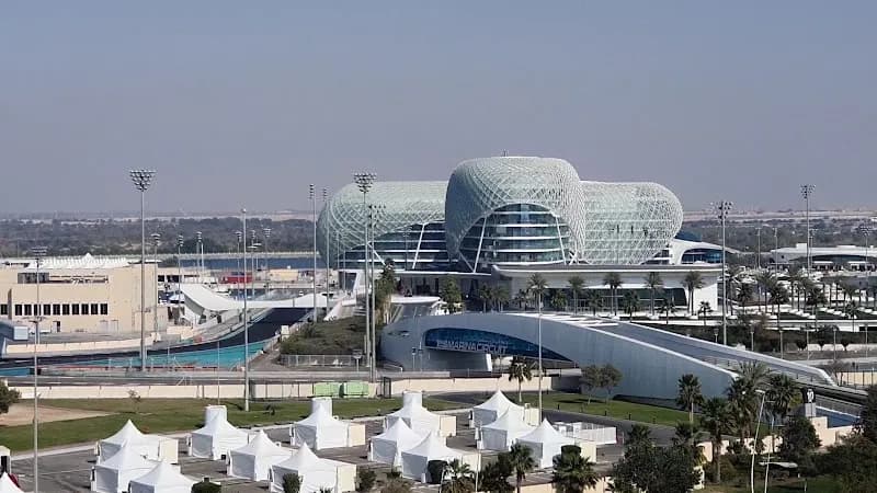 View of Yas Plaza Marina in Yas Island, Abu Dhabi