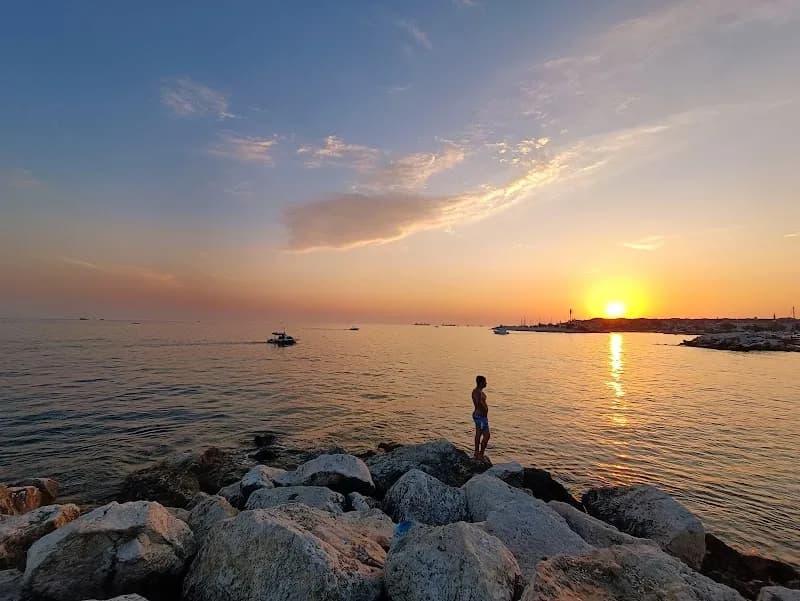 View of Yeşilköy Çiroz Beach in Istanbul, IST